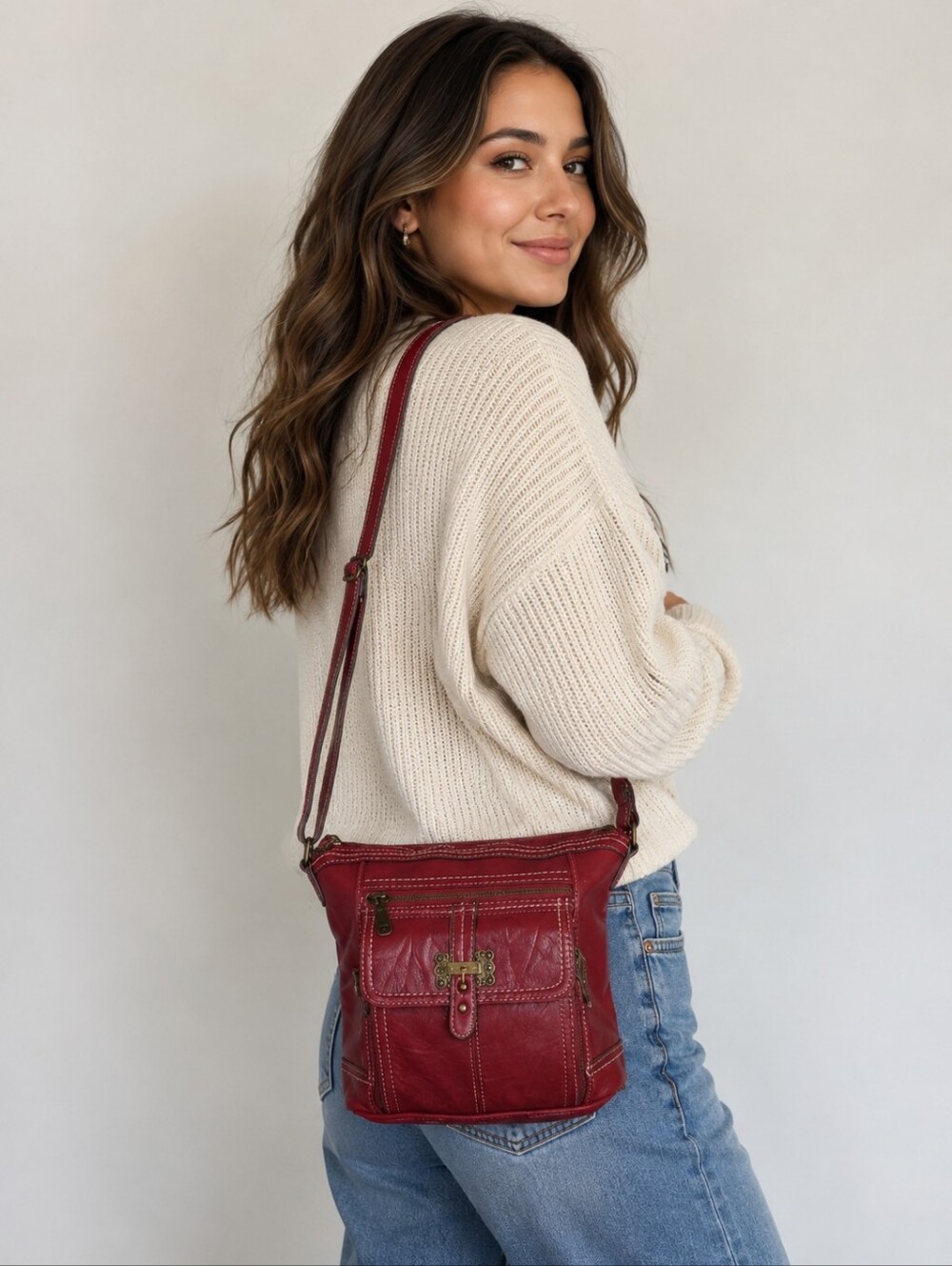 Women's b.o.c Born Concept Red Crossbody Bag One Size